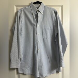 Van Heusen Men's Blue and White Striped Dress Shirt